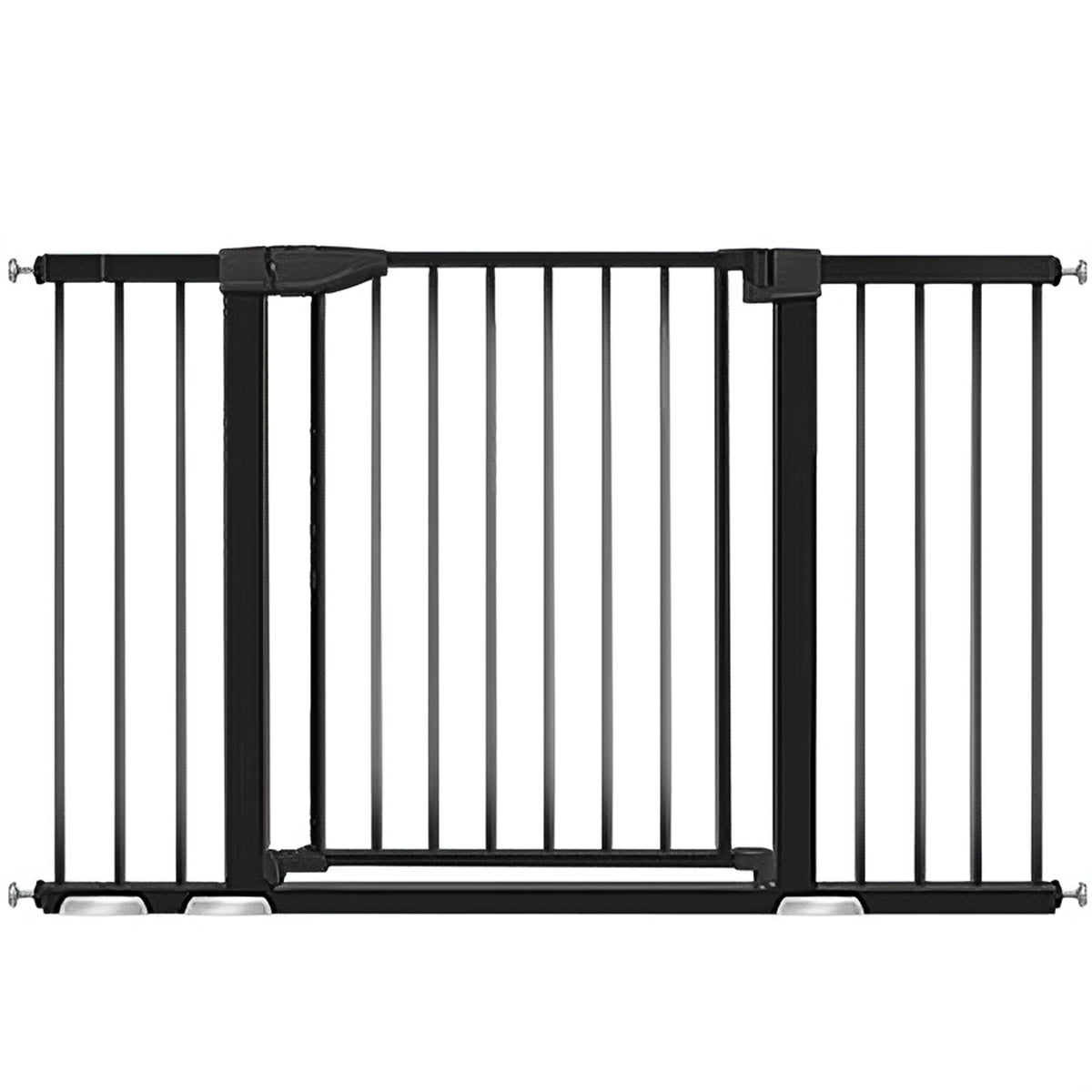 YACUL Baby pet‘s Gate, 29.93"-51.5" Extra Wide Pressure Mounted Gates, Height 30" black