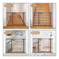 YACUL Baby Gate for Stairs, 29.3"-51.5" Extra Wide Child Safety Gates, Brown