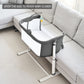 YACUL Baby Bedside Sleeper Bassinet, with Music Box #Dark Gray