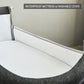 YACUL Baby Bedside Sleeper Bassinet, with Music Box #Dark Gray