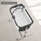 YACUL Baby Bedside Sleeper Bassinet, with Music Box #Dark Gray