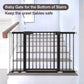 YACUL Baby pet‘s Gate, 29.93"-51.5" Extra Wide Pressure Mounted Gates, Height 30" black